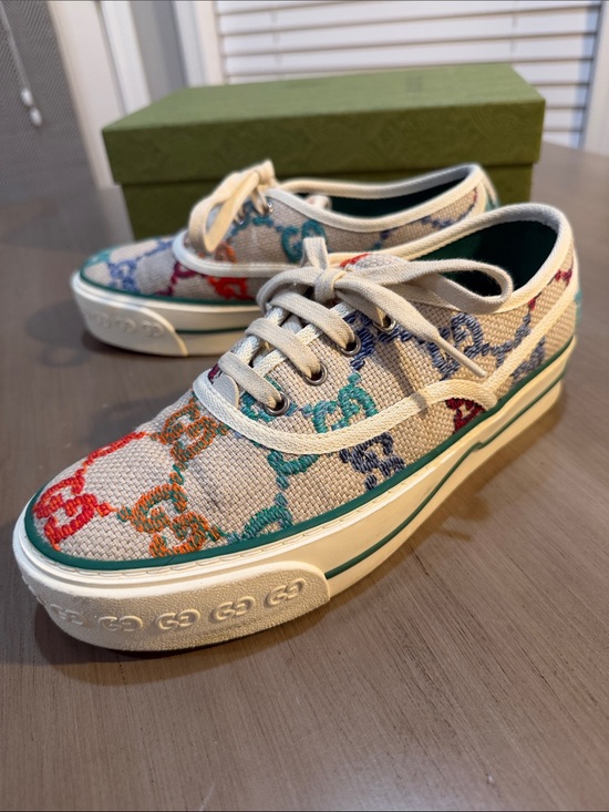 Gucci Shoes - Gucci Multicolor GG Canvas Low-Top Sneakers